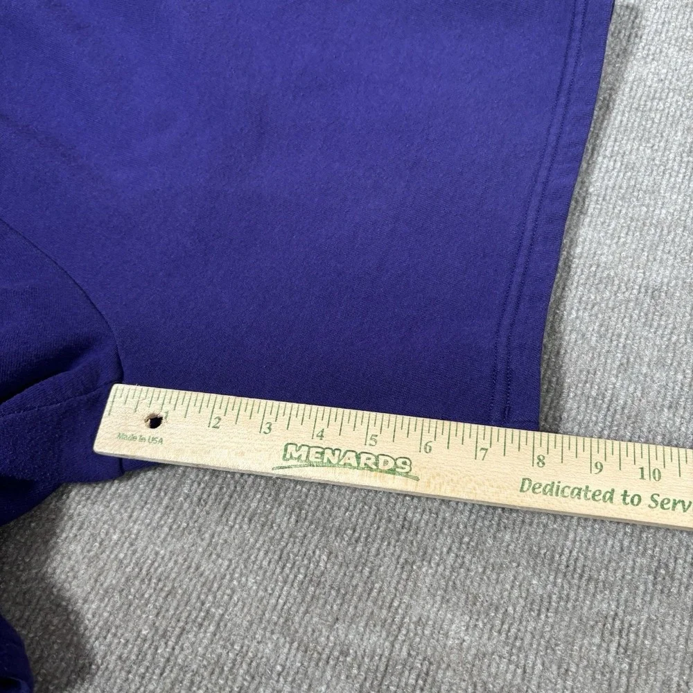 Vintage 90s Jerzees Sweat Shorts Mens‎ L Purple Fleece Blank Pockets Made In USA